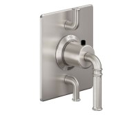 Quad Flat Back Plate, Lever Handle Style Therm with 2 Stops