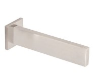 Long, thin wall tub spout with square flange