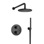 Round Thermostatic Control with Diverter, Hand Shower and Showerhead