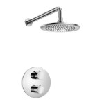 Round Thermostatic Control with Showerhead