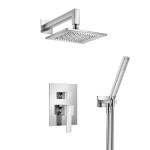 Pressure Balance Control, Hand Shower on Hook and Showerhead