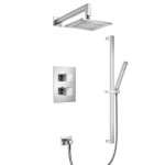 Thermostatic Control, Hand Shower on Bar and Showerhead