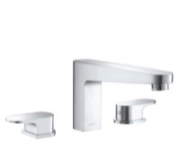 Flusso 180.2410 Roman Tub Filler with Transitional Square & Round Styling