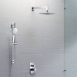 Shower Set, Rain Head and Hand Shower Slide Bar
