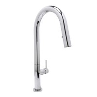 Sleek Round Style Pull-down Faucet with Side Lever Post Control