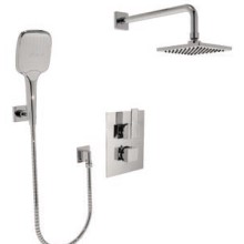 Square Thermostatic Control, Shower and Hand Shower
