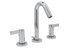 Transitional Style, Curving Spout, Lever Handles, Sink Faucet