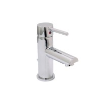 Single Hole Faucet with Top Lever Control, Polished Chrome