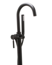 Round Style Floor Mount Filler with Handshower