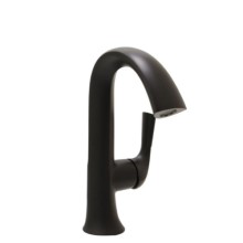 Curving Single Hole Faucet, Side Control, Matte Black