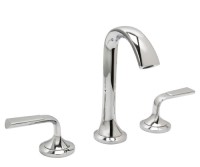 Tall Curving Spout, Lever Handles, Sink Faucet in Chrome