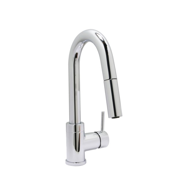 Small Curving Pull Down Faucet, Chrome