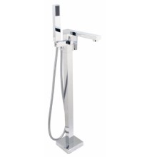Square Style Floor Mount Filler with Handshower