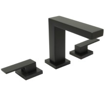 Square Base, Lever Handles, Tall Spout, Sink Faucet, Matte Black