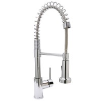 Modern Round Style Kitchen Faucet with Spring Coil