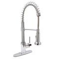 Spring Style Pull-down Faucet with Base Plate, Side Lever Control