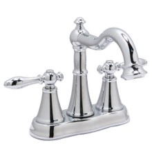 Center Set Sink Faucet, Lever Handles