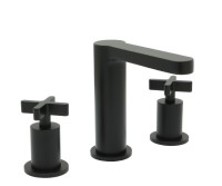 Modern Flat Spout, Tall Cross Handles, Sink Faucet
