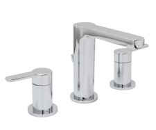 Round Style, Flat Squared Spout, Lever Handles, Sink Faucet