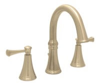 Transitional Curved Spout, Lever Handles, Sink Faucet