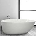 Oval Freestanding Tub, End Drain, 1 Slanted Backrest