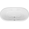 Oval, Center Drain Tub with Armrests