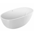 Freestanding Oval Bath with Curving Sides, Thin Rim