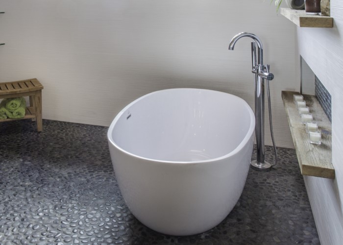 Alamo Installed with Freestanding Tub Filler Back Corner