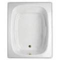 Wide Rectangle Tub, Oval Interior, End Drain, Armrests