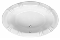 Alyssa Oval, Center Drain, Decorative Rim