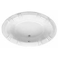 Oval, Decrative Rim, Center Drain Soaking Tub