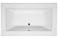 Rectangle Bath, Center Drain, Decorative Rim