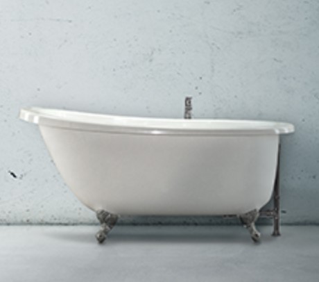 Annette Slipper Clawfoot Tub with Slopped Rim