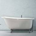 Oval Soaking Tub, Floor Mount