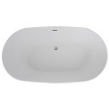 Anson Top View, Center Side Drain, Linear Overflow