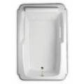 Atlandia Wide Tub with Decorative Rim, Rolled Neck Pillow