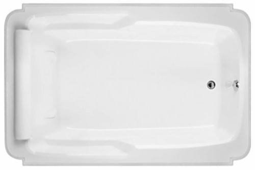 Rectangle Tub with Decorative Sculpted Rope Style Rim