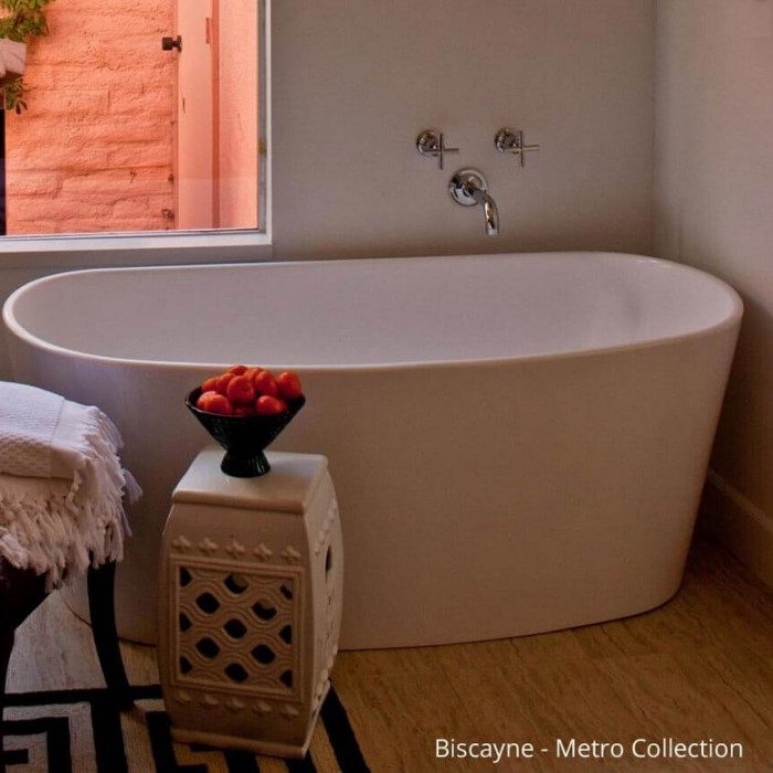 Oval Freestanding Bath with Slightly Angled Sides