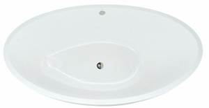 6636, Egg Shaped, Center Drain Bath