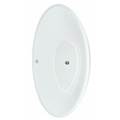 Oval, Center Drain Bath, 2 Raised Backrests