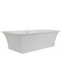 Freestanding Rectangle Tub with Curving Sides
