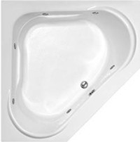 Corner Tub shown as a 6 Jet Whirlpool