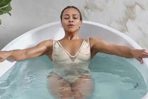 Freestanding Tub with Tower to House Cold Plunge System