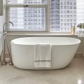Oval Freestanding Tub, End Drain, Curving Sides
