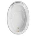 Oval Tub, Raised Headrest, End Drain, Armrests