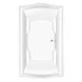Debra Sculpted Rectangle, Center Drain, Decorative Rim