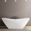 Rectangle Freestanding Bath with Curving Rim