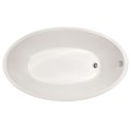 Oval Tub with End Drain, Narrow Rim