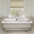 Rectangle Freestanding Bath, Bun Feet, Sculpted Sides