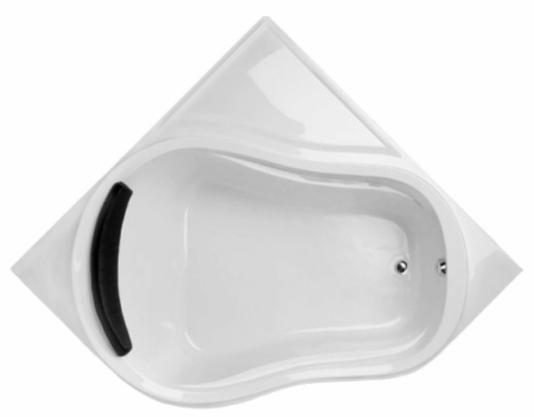 Corner Tub with Oval Interior